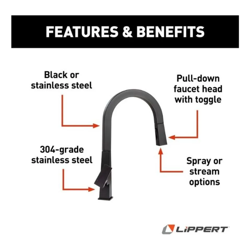 Pull-Down Faucet - Black Matte